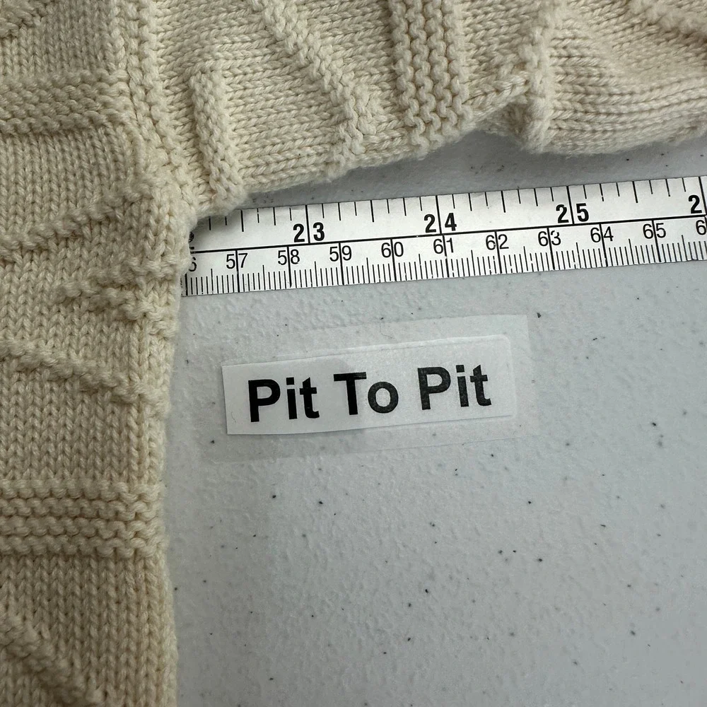 Lord Jeff Mens Cable Knit Preppy Sweater Size L Grana‎ Ivy League Yacht Academic